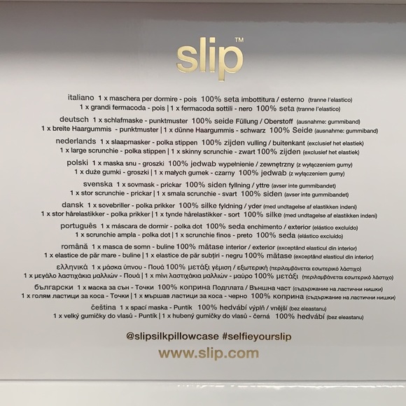 Slip Silk Polka Dot Sleep Mask Scrunchie Gift Set - Picture 9 of 9